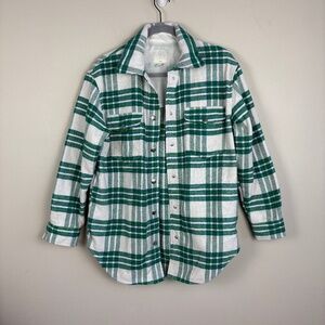 Joie Plaid Wool Blend Shacket - Size Small
